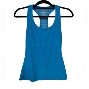 Blue 90 Degrees Workout Top with Built in Bra (Size S)